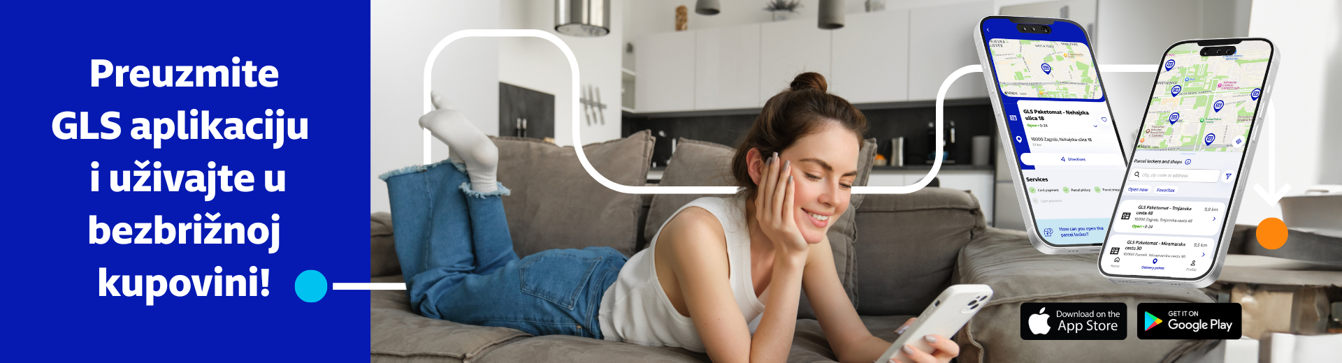 Download the GLS app and enjoy stress-free shopping
